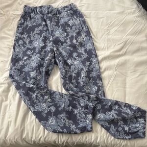 Floral Blue women’s sweat pants